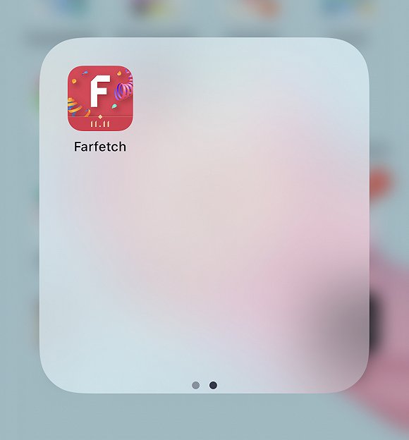 Farfetch因双十一促销活动更新的新版APP图标